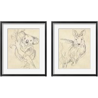 Framed 'Outback Sketch 2 Piece Framed Art Print Set' border=