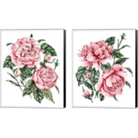 Framed 'Roses are Red 2 Piece Canvas Print Set' border=
