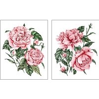 Framed 'Roses are Red 2 Piece Art Print Set' border=