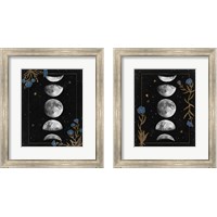 Framed 'Night Moon 2 Piece Framed Art Print Set' border=