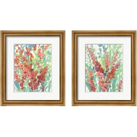 Framed Tropical Summer Blooms 2 Piece Framed Art Print Set