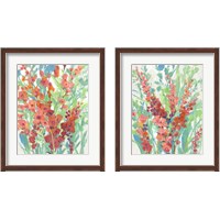Framed Tropical Summer Blooms 2 Piece Framed Art Print Set