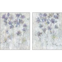 Framed Lavender Floral Fresco 2 Piece Art Print Set