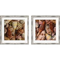 Framed 'Mini Conch Shells 2 Piece Framed Art Print Set' border=