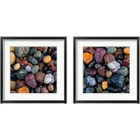 Framed 'Ocean Rocks 2 Piece Framed Art Print Set' border=