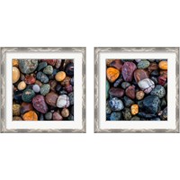 Framed 'Ocean Rocks 2 Piece Framed Art Print Set' border=