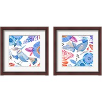 Framed Bird with Flowers 2 Piece Framed Art Print Set