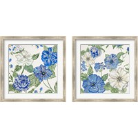 Framed Italian Floral Theme2 Piece Framed Art Print Set