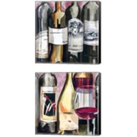 Framed Vintage Wines 2 Piece Canvas Print Set
