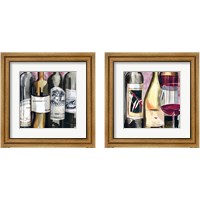 Framed 'Vintage Wines 2 Piece Framed Art Print Set' border=