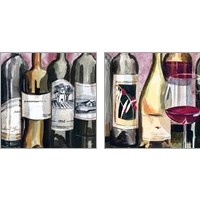 Framed Vintage Wines 2 Piece Art Print Set
