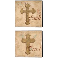 Framed 'Faith 2 Piece Canvas Print Set' border=