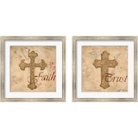 Framed 'Faith 2 Piece Framed Art Print Set' border=
