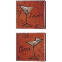 Framed 'Cheers 2 Piece Canvas Print Set' border=