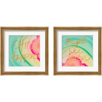 Framed 'Chic Glitter 2 Piece Framed Art Print Set' border=
