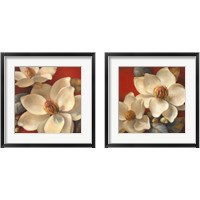Framed 'Magnolia Passion2 Piece Framed Art Print Set' border=