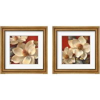 Framed 'Magnolia Passion2 Piece Framed Art Print Set' border=