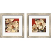 Framed 'Magnolia Passion2 Piece Framed Art Print Set' border=