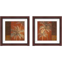 Framed 'Bon Voyage Square 2 Piece Framed Art Print Set' border=