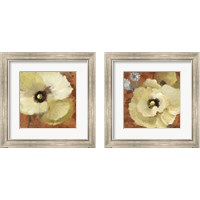Framed 'Autumn Poppies 2 Piece Framed Art Print Set' border=
