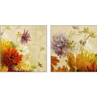 Framed 'Early Bloomers 2 Piece Art Print Set' border=