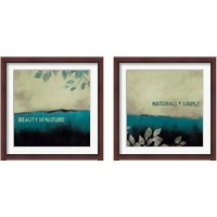 Framed 'Beauty in Nature 2 Piece Framed Art Print Set' border=