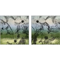 Framed Green Bella Natura 2 Piece Art Print Set