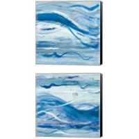 Framed 'Blue Bossa Nova 2 Piece Canvas Print Set' border=