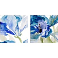 Framed Delicate Blue 2 Piece Art Print Set