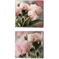 Framed 'Floral Arrangement 2 Piece Canvas Print Set' border=