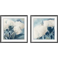 Framed White Roses 2 Piece Framed Art Print Set