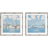 Framed Golf Harbor Boats 2 Piece Framed Art Print Set