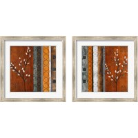 Framed 'Willow Stems 2 Piece Framed Art Print Set' border=