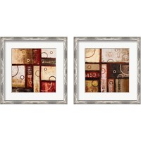 Framed 'Digits in the Abstract 2 Piece Framed Art Print Set' border=