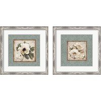 Framed 'Silversage Flower 2 Piece Framed Art Print Set' border=