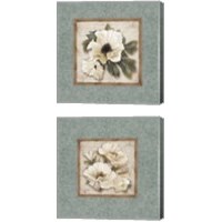 Framed 'Silversage Flower 2 Piece Canvas Print Set' border=