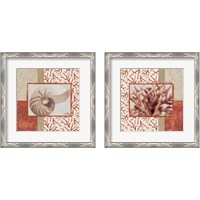 Framed 'Coral Branch 2 Piece Framed Art Print Set' border=