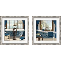 Framed 'Blue View 2 Piece Framed Art Print Set' border=