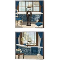 Framed 'Blue View 2 Piece Canvas Print Set' border=