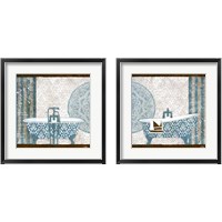 Framed 'Garden Bath 2 Piece Framed Art Print Set' border=