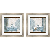 Framed 'Garden Bath 2 Piece Framed Art Print Set' border=