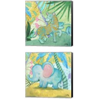 Framed 'Playful 2 Piece Canvas Print Set' border=