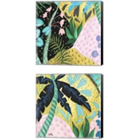 Framed In the Tropics 2 Piece Canvas Print Set