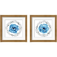 Framed Blue Flower 2 Piece Framed Art Print Set