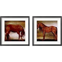Framed Red Horse 2 Piece Framed Art Print Set