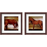 Framed Red Horse 2 Piece Framed Art Print Set