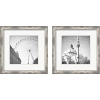 Framed 'London Sights 2 Piece Framed Art Print Set' border=