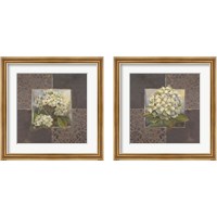 Framed Hydrangeas on Brown 2 Piece Framed Art Print Set