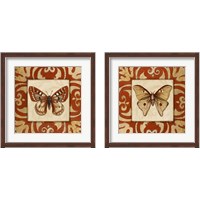 Framed 'Moroccan Butterfly 2 Piece Framed Art Print Set' border=