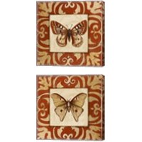 Framed 'Moroccan Butterfly 2 Piece Canvas Print Set' border=